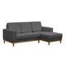 Ver imagem 2 de Sofá 3 Lugares com Chaise Cronus Cinza