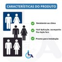 Ver imagem 3 de Placa Banheiro Masculino e Feminino 15x15 Acrílico