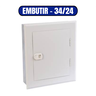 Quadro de Distribuição Embutir 34/24 - CEMAR (904363N) - 1