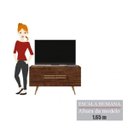 Ver imagem 7 de Rack para TV até 50 Polegadas 2 Portas Fortaleza Premium Retrô Caemmun