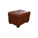 Ver imagem 4 de Puff de Couro Mp 5 - Conhaque com Brilho