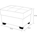 Ver mais imagens de Puff de Couro Mp 5 - Conhaque com Brilho
