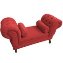 Ver imagem 1 de Recamier Grécia 160x50 Suede Vermelho - Dominic Decor Grecia