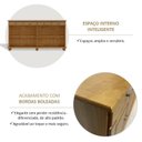 Ver imagem 6 de Buffet Aparador 4 Portas e 4 Gavetas 100% Madeira Maciça 168,9x85,5x43cm Rústico