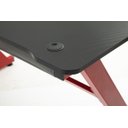 Ver imagem 5 de Mesa Gamer Pelegrin Pel-003P Preta e Vermelha Metal e MDF
