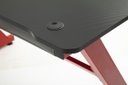 Ver imagem 5 de Mesa Gamer Pelegrin Pel-003P Preta e Vermelha Metal e MDF