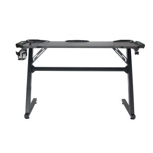 Mesa Gamer Led Pelegrin Pel-004P Preta Metal e MDF