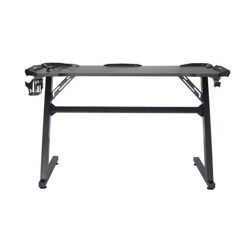 Mesa Gamer Led Pelegrin Pel-004P Preta Metal e MDF