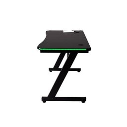 Mesa Gamer Led Pelegrin Pel-007P Preta Metal e MDF - 6