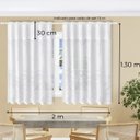 Ver imagem 2 de Cortina Renda Cozinha Tulipa Branca 2,00larg X 1,30alt