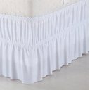 Ver imagem 2 de Saia para Cama Box Solteiro: Branca