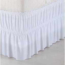 Saia para Cama Box Casal King: Branca - 2