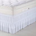 Ver imagem 6 de Saia para Cama Box Casal Queen: Branca