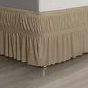Ver mais imagens de Saia para Cama Box Casal Queen: Caqui