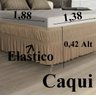 Saia para Cama Box Casal Queen: Caqui - 4