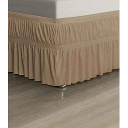 Saia para Cama Box Casal Queen: Caqui - 2