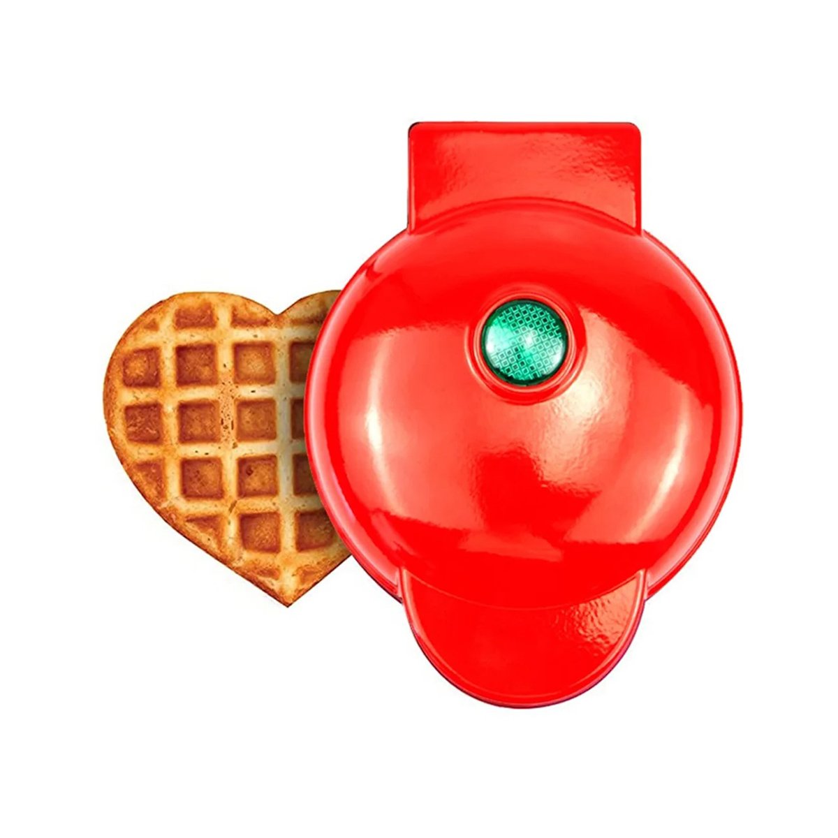 Máquina de Waffle Coração 110v:verde Água - 4