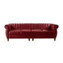 Ver imagem 1 de Sofá Realeza 4 Lugares Cor:suede Bordô 110