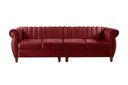 Ver imagem 1 de Sofá Realeza 4 Lugares Cor:suede Bordô 110