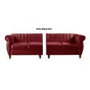 Ver imagem 3 de Sofá Realeza 4 Lugares Cor:suede Bordô 110