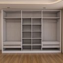 Ver imagem 6 de Guarda-roupa Casal Supreme 6 Portas 4 Gavetas 100% Mdf Branco - Panorama Móveis