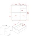 Ver imagem 3 de Gabinete Banheiro 1 Porta 1 Gaveta 60cm Multimóveis CR10085 Mármore Branco