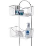 Suporte Porta Shampoo de Chão para Banheiro em Aço Cromado Organizador Multiuso Utimil - 2