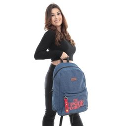 Mochila Escolar Stranger Things para Notebook MJ48906SA - Azul escuro - 8 Mochila Escolar Stranger Things para Notebook MJ48906SA - Azul escuro - 8
