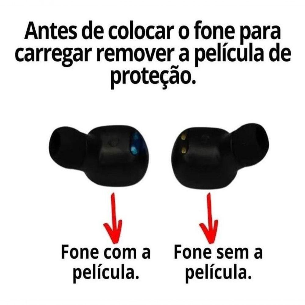 Fone de Ouvido Bluetooth Preto In-ear P/ Samsung J7 Prime - 6
