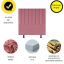 Ver imagem 4 de Cabeceira Estofada Cama Solteiro 100 Cm Luna Suede e Frame Cor:rosa
