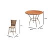 Conjunto 4 Cadeiras 1 Mesa Madeira Green  - 3