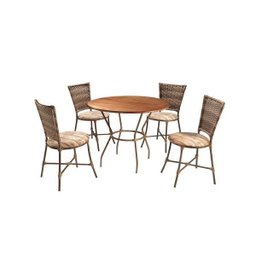 Conjunto 4 Cadeiras 1 Mesa Madeira Green  - 1