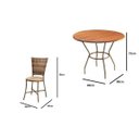 Ver imagem 3 de Conjunto 4 Cadeiras 1 Mesa Madeira Green Marrom/Carvalho
