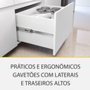 Ver imagem 3 de Cozinha Modulada 5 Peças 8 Portas 7 Gavetas Ripado Rainha 100 Mdf