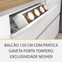 Ver imagem 2 de Cozinha Modulada 5 Peças 8 Portas 7 Gavetas Ripado Rainha 100 Mdf