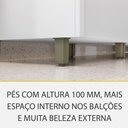 Ver imagem 6 de Cozinha Modulada 5 Peças 8 Portas 7 Gavetas Ripado Rainha 100 Mdf