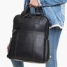 Mochila de Couro para Notebook 15.6 Bennemann London - Preto - 4