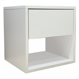 Mesa De Cabeceira Branca Trava Magnética Gaveta Falso Esq/ - 2 Mesa De Cabeceira Branca Trava Magnética Gaveta Falso Esq/ - 2