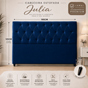Ver imagem 2 de Cabeceira Casal King de Cama Box Estofada Eliana 195 cm Veludo
