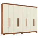 Ver imagem 4 de Guarda Roupa Casal Vortex S01 8 Portas 4 Gavetas MDP Jatobá-Areia Mpozenato 239cm