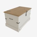 Ver mais imagens de Baú Corona Mexicana Creme/carvalho