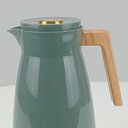 Ver imagem 2 de Garrafa Térmica Café Água Chá 26x13x13cm 1LITRO Plástico Verde Ampola Vidro Maison