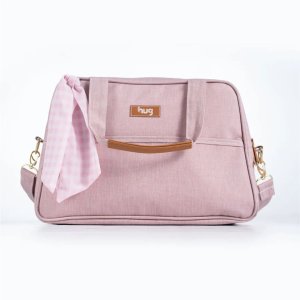 Bolsa Maternidade Média Mescla Rosa - Hug