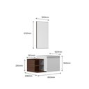 Ver imagem 4 de CONJUNTO GABINETE ARMARIO PARA BANHEIRO ROMA