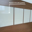 Ver imagem 6 de Cama Casal Premium 100% MDF e Cabeceira em Baixo Relevo Castanho com Off White