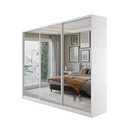 Ver imagem 3 de Guarda Roupa Casal com Espelho 3 Portas Terrazo MDF BP Yescasa