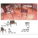 Ver imagem 6 de Conjunto para Jardim 1 Sofá 2 Cadeiras 1 Mesa de Centro Laura Marrom/Argila