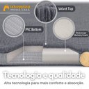 Ver imagem 6 de Kit 2 Tapetes Banheiro Lavabo Piso Saída Box Antiderrapante - Bege