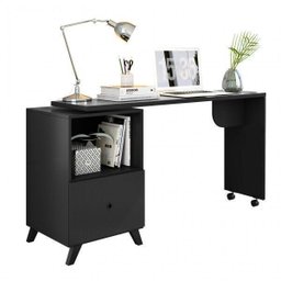 Escrivaninha com Tampo Giratório 1 Gaveta Carinho Albatroz Móveis - 2 Escrivaninha com Tampo Giratório 1 Gaveta Carinho Albatroz Móveis - 2