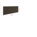 Ver imagem 4 de Cabeceira Leticia Casal Cama Box Dobrável 1,40 Suede Marrom- Decoratte Home